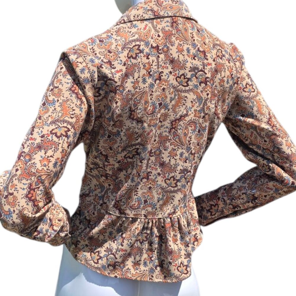 Vintage HAROLD'S Paisley Blouse sz M - Picture 6 of 9